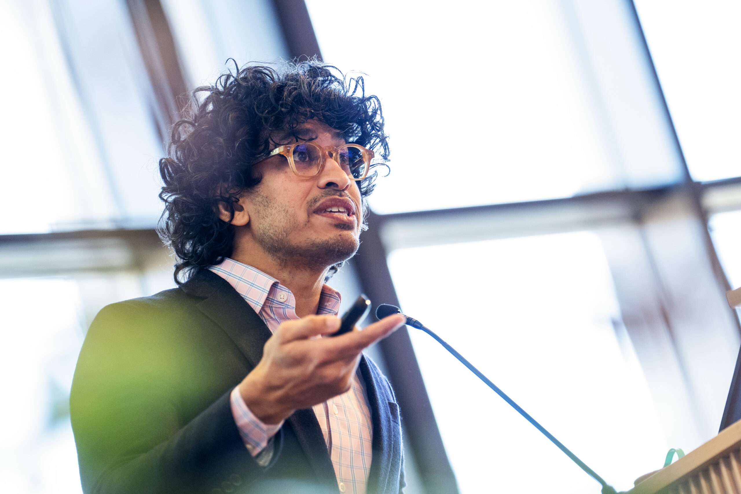 A man giving a speech