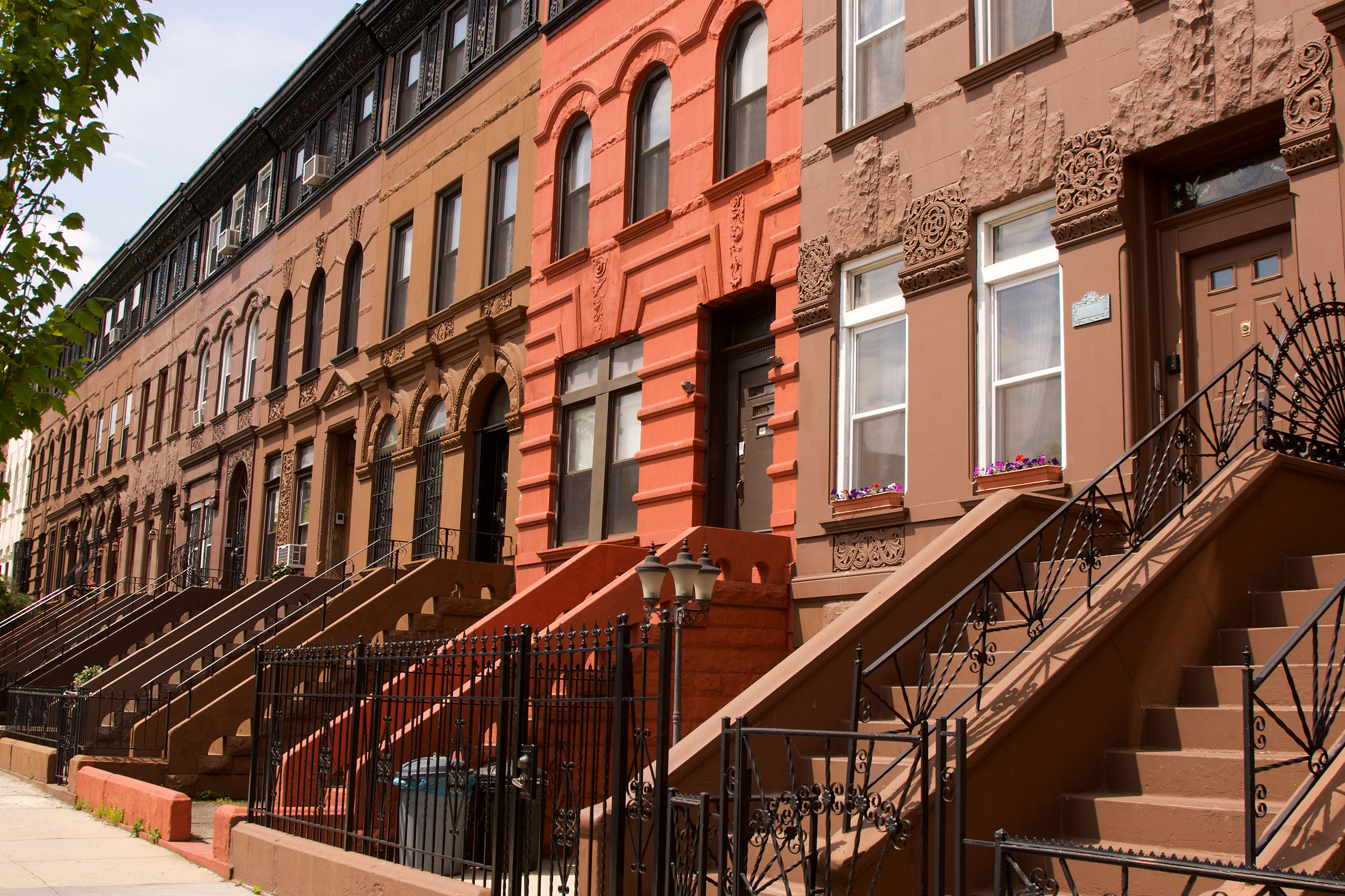 Row of Brooklyn Brownstones