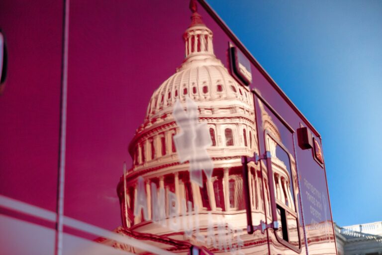 Reflection of US Capitol Dome On Ambulance Side